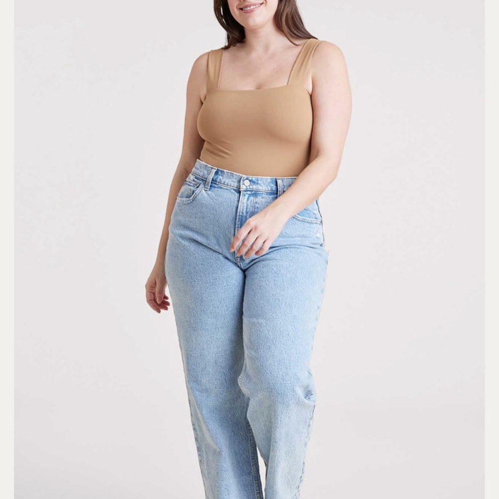 nuuds Cinnamon Square Neck Bodysuit
